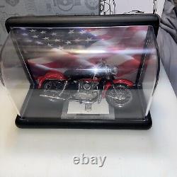 Franklin Mint Harley Davidson XL Sportster Motorcycle in Display Case with COA