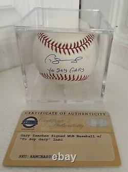 Gary Sanchez NY Yankees Autographed/Singed Baseball with COA and Display Case