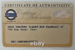 Gary Sanchez NY Yankees Autographed/Singed Baseball with COA and Display Case