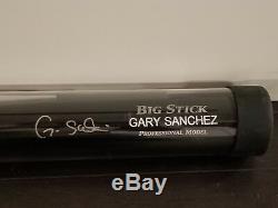 Gary Sanchez Signed Rawlings Big Stick Bat Yankees With Jsa Coa & Display Case