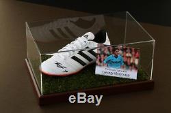 Georgi Kinkladze Signed Football Boot Display Case Man City Autograph COA