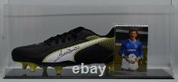 Graeme Souness Signed Autograph Football Boot Display Case Rangers AFTAL COA