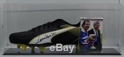 Graeme Souness Signed Autograph Football Boot Display Case Rangers AFTAL COA