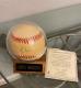 Greg Maddux Autographed Official National League Baseball In Display Case Withcoa