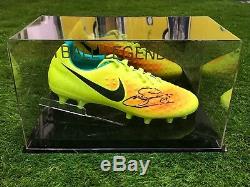 Gylfi Sigurosson Signed Football Boot Everton Iceland in a Display Case COA