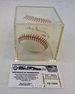 HOF'98 Don Sutton Autographed Signed OML Baseball W COA In Display Case