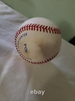 HOF Nolan Ryan signed baseball with display case (No COA)