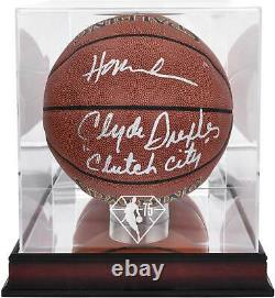 Hakeem Olajuwon Rockets Basketball Display Fanatics Authentic COA Item#11961365