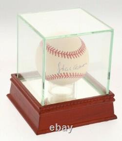 Hank Aaron Signed ONL Baseball with Display Case (PSA COA)