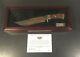 Harley Davidson 40th Anniv. Electra Glide Bowie Knife With Display Case & Coa