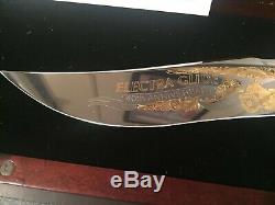 Harley Davidson 40th Anniv. Electra Glide Bowie Knife with display case & COA