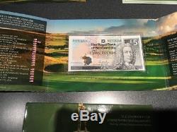 Ian Poulter signed ryder cup £5 note display case / golf / COA GLENEAGLES