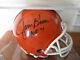 Jim Brown Autographed Browns Mini Helmet Withcoa, Ltd Ed Football, Display Case, Dvd