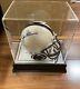 Joe Paterno Signed Penn State Nittany Lions Mini Helmet Withdisplay Case Withcoa Psu
