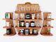 Jack Daniels 2002 Legends Masters Shot Glasses Lot Barrel Shelf Wings Coa -great