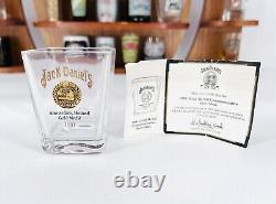 Jack Daniels 2002 Legends Masters Shot Glasses Lot Barrel Shelf Wings COA -GREAT