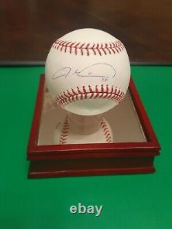 Jacob Degrom Signed & Inscribed Mlb Bball W Tri Star Coa & Steiner Display Case
