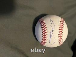 Jacob Degrom autographed baseball with Display Case. COA Fanatics