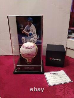 Jacob Degrom autographed baseball with Display Case. COA Fanatics And MLB