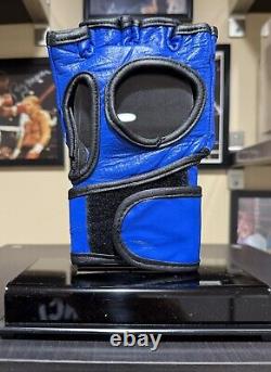 Jens Pulver Signed Official WEC Ouano Fight Glove With Display Case LOA/COA