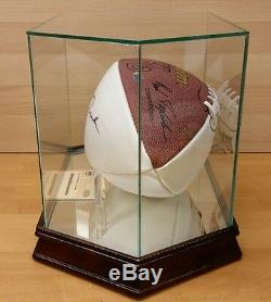 Jerry Rice Autographed Football San Francisco 49ers Signed with Display Case & COA