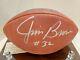 Jim Brown #32 Signed Wilson Nfl Football With Display Case Browns Tuff Stuff Coa