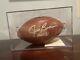 Jim Brown Autographed Wilson Football Withcoa With Display Case