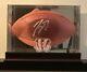 Joe Burrow Autographed Duke Super Bowl Lvi Football Withcoa + Bengals Display Case