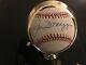 Joe Dimaggio Autographed Omlb Baseball Comes With Display Case Aol-10 With Coa