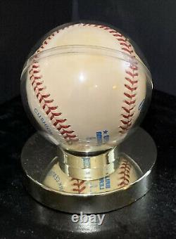 Joe Dimaggio Autographed Rawlings Official AL Baseball With SCA COA & Display Case