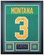 Joe Montana Autographed And Framed Green Notre Dame Jersey Auto Beckett Coa