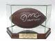 Joe Montana, Sf 49ers Signed Official Nfl Football In Display Case With Coa