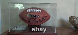 Joe Namath Autographed NFL Football with Display Case & COA