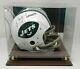Joe Namath Signed New York Jets Tb Tk F/s Helmet Jsa Coa 897 Display Case