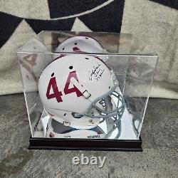 John David Crow Signed Texas A&M Large Helmet 1957 With Display Case JSA COA