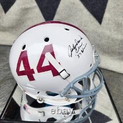 John David Crow Signed Texas A&M Large Helmet 1957 With Display Case JSA COA