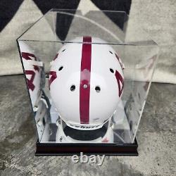 John David Crow Signed Texas A&M Large Helmet 1957 With Display Case JSA COA