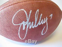 John Elway Superbowl 33 XXXIII M. V. P. 1999 Football in Display Case with COA