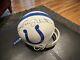 Johnny Unitas Signed Authentic 2-bar Mini Helmet With Display Case- Coa