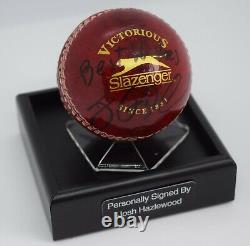 Josh Hazlewood Signed Autograph Cricket Ball Display Case Australia AFTAL COA