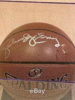Julius Dr. J Erving Signed Basketball with Display Case (PSA COA)