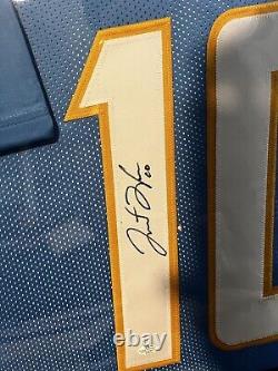 Justin Herbert Signed Jersey Withcoa And Display Case