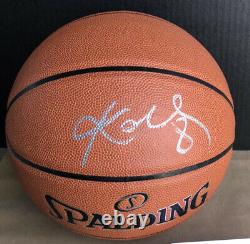 KOBE BRYANT Autographed Spalding Basketball Display Case Included COA