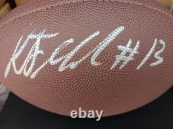 KORDELL STEWART Signed Wilson NFL Football (JSA Witness COA) W / Display Case