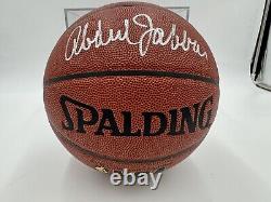 Kareem Abdul-Jabbar Autographed Signed Spalding Basketball withCOA + Case