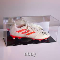 Karim Benzema Signed Adidas Football Boot in Mirrored Display Case Beckett COA