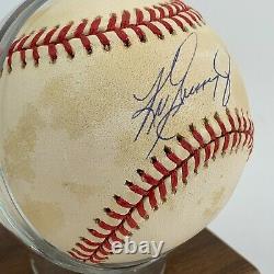 Ken Griffey Jr. Autographed Baseball Game ball with COA and Display Case