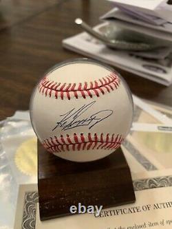 Ken Griffey Jr Autographed Baseball WithCOA And Display Case
