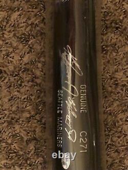 Ken Griffey Jr Signed Bat WithCoa In Plastic Display Case
