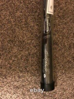Ken Griffey Jr Signed Bat WithCoa In Plastic Display Case